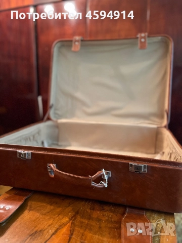 Кожени винтидж куфари, снимка 1