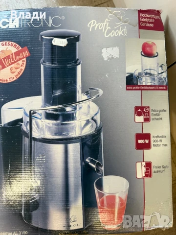 Сокоизтитисквачка Clatronic, снимка 6 - Сокоизстисквачки и цитрус преси - 51385167