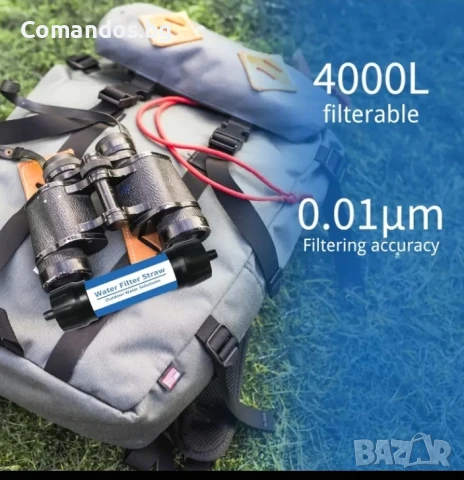 Филтрираща сламка за пречистване на вода (4000 литра) , снимка 2 - Екипировка - 51293808