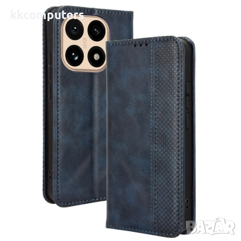 Кожен Ретро Калъф за Xiaomi 15T -Магнитно затваряне, Държач за Карти и Стойка, вкл. Протектор, 4 Цвя, снимка 3 - Калъфи, кейсове - 52390772