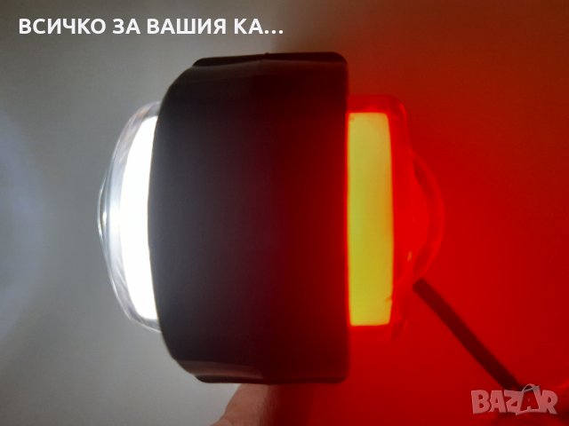 1 брой LED габаритна светлина рогче с неонов пръстен - 12/24V, снимка 2 - Аксесоари и консумативи - 31558453