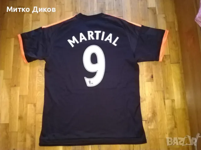 Манчестър Юнайтед футболна тениска  Адидас №9 Martial размер Л реален, снимка 7 - Футбол - 48694462