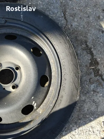 железни джанти със зимни гуми за пежо 207, снимка 4 - Гуми и джанти - 49586358