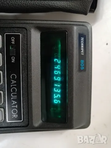 Ретро японски калкулатор Technipet 805, снимка 4 - Друга електроника - 47826017