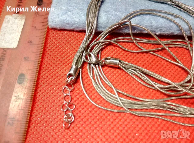 ФЕЕРИЧНО НЕЖНО ПОСРЕБРЕНО МЕДНО КОЛИЕ АРТ ОГЪРЛИЦА 47364, снимка 4 - Колиета, медальони, синджири - 47336472