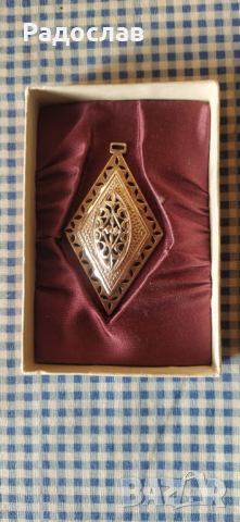 Български стар медальон , снимка 2 - Колиета, медальони, синджири - 44582141