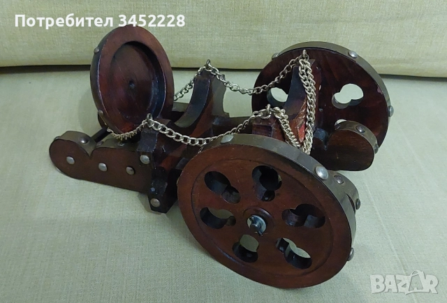 Стойка за бутилка дървена за ценители , снимка 5 - Декорация за дома - 51773488