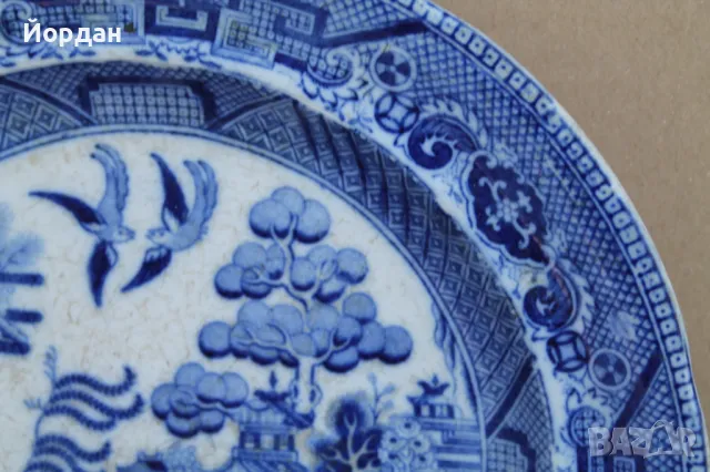 Стара английска чиния ''Staffordshire'' , снимка 8 - Колекции - 49961289