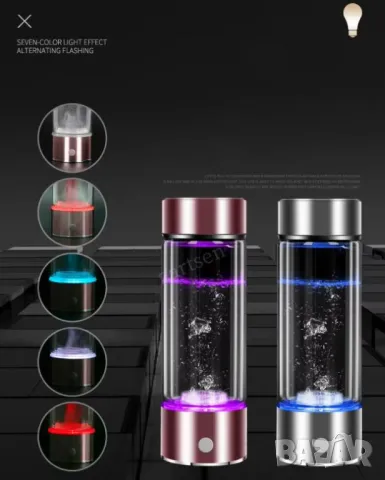 Премиум Водородна Бутилка Алкална Вода Генератор за Хидрогенирана Вода Озон Йонизатор Хидрогенератор, снимка 9 - Други - 50019579