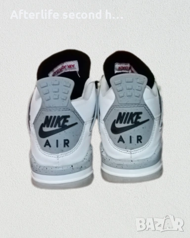 Jordan 4 Retro White Cement, снимка 2 - Маратонки - 54079383