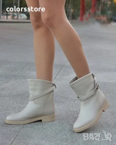 Равни боти - бежова кожа - KTRML88