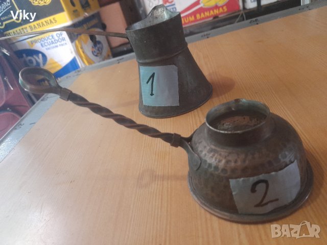 Две бакърени джезвета за греяна ракийка, снимка 12 - Антикварни и старинни предмети - 42160930