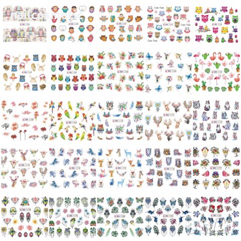 Водни стикери за маникюр, снимка 6 - Продукти за маникюр - 19002069