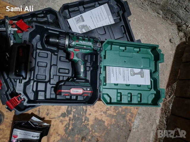 Продавам чисто нов акумулаторен винтоверт Parkside PABS 20-Li I9. Уред