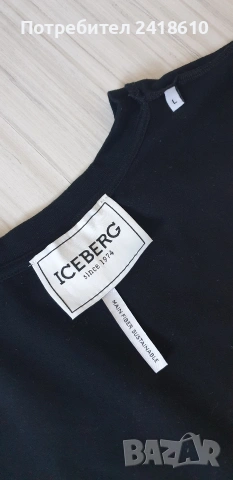 ICEBERG Stretch Cotton Slim Fit Mens Size L  ОРИГИНАЛ! Мъжка Тениска!, снимка 10 - Тениски - 53864512