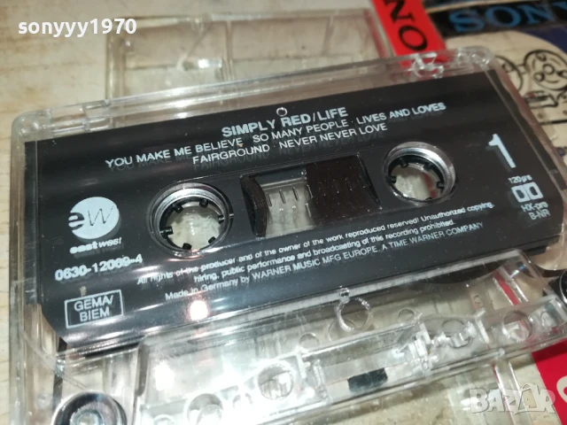 SIMPLY RED-ORIGINAL TAPE 1708251734, снимка 9 - Аудио касети - 51394254
