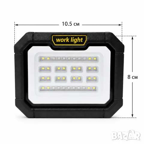 Работна лампа соларна-USB Type-C и магнит, снимка 5 - Аксесоари и консумативи - 55870971