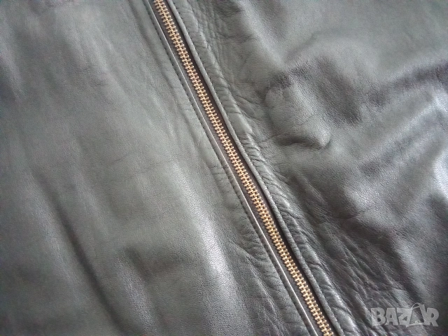 XL - XXL 2XL Мъжко кожено яке черно от естествена кожа , снимка 1 - Якета - 54086885