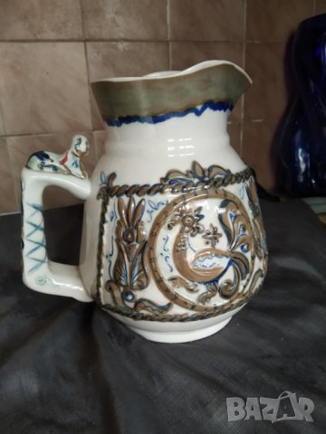 стар керамичен сервиз за вино, снимка 4 - Антикварни и старинни предмети - 34174038