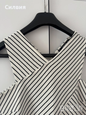 Рокля в бяло и черно, снимка 2 - Рокли - 54035570