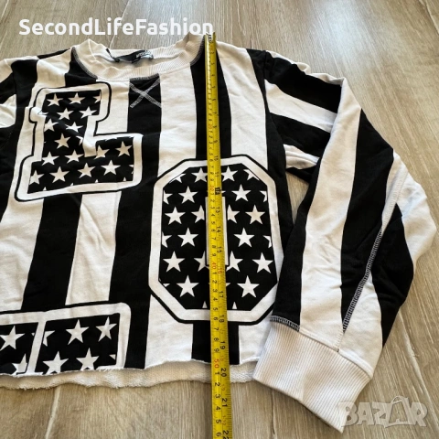 Дамска блуза с лого Love Moschino размер S, снимка 4 - Блузи с дълъг ръкав и пуловери - 53175622