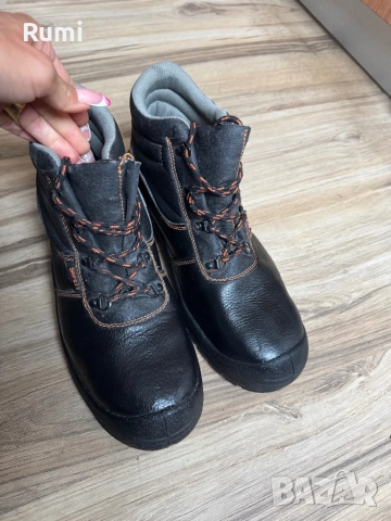 Мъжки кожени работни обувки SANTOS ! 46 н, снимка 4 - Мъжки боти - 52179804