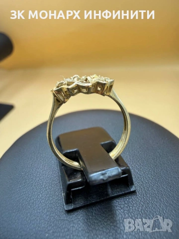 Златен пръстен /585/ Липсват камъчета, снимка 4 - Пръстени - 53067998