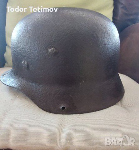 Немска каска от WW2, снимка 2 - Антикварни и старинни предмети - 42891193