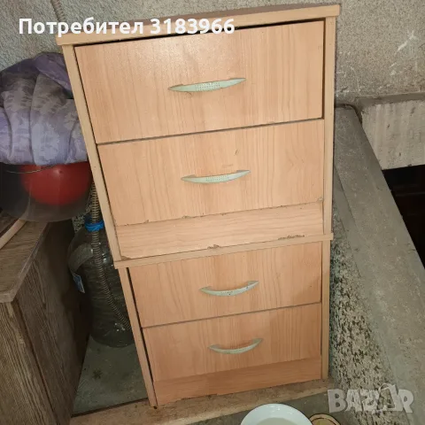 нощни шкафчета 2 броя с чекмеджета, снимка 2 - Шкафове - 56227114