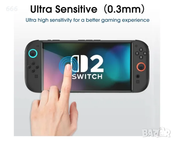 Протектор за екран за Nintendo Switch 2 модел 2025, снимка 5 - Аксесоари - 55982287