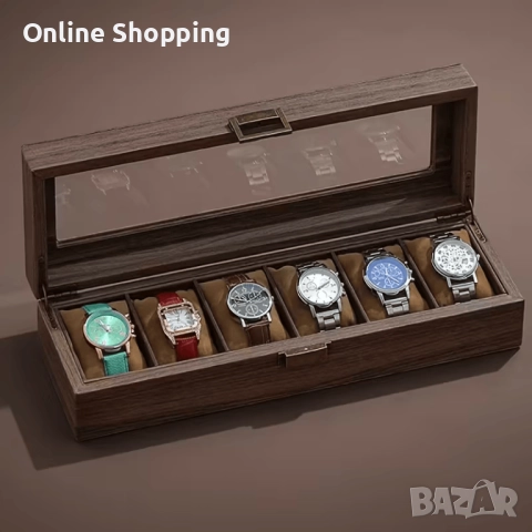 Луксозна дървена кутия за 3, 6, 10 или 12 броя часовници дървени кутии, снимка 5 - Подаръци за мъже - 52879944