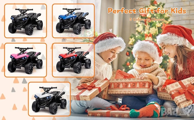 Детско акумолаторно ATV електрическо АТV 6V моторче за деца с музика, снимка 3 - Електрически играчки - 54004782