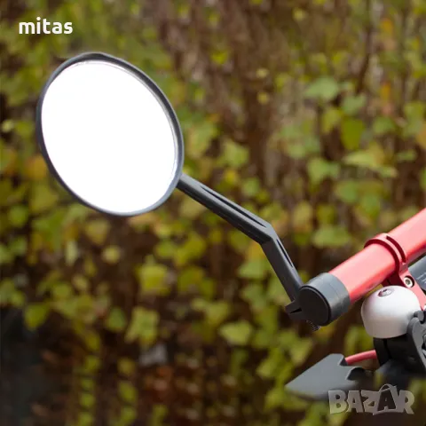 Универсално огледало за велосипед, Ляв или десен монтаж - 18см./90мм.