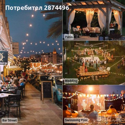 3704 Соларни ретро гирлянди за градина, снимка 5 - Други стоки за дома - 37639462