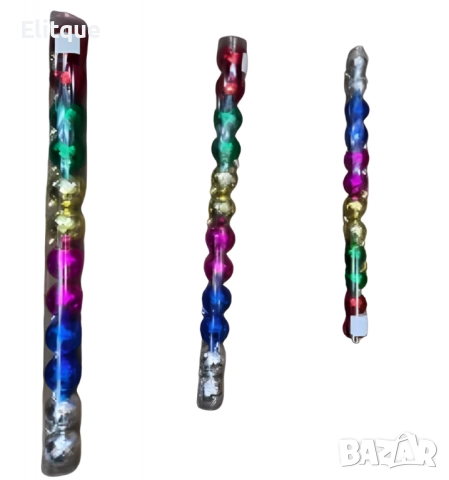 Коледни цветни топки – Празничен Комплект от 12 броя в разнообразие от цветове и размери, снимка 8 - Други стоки за дома - 52805382