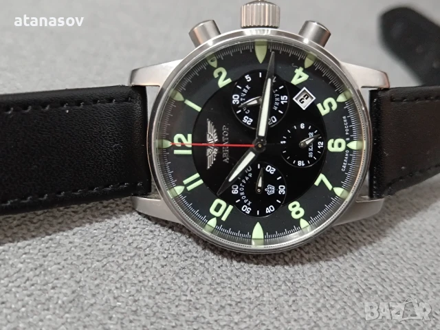 AVIATOR ,paljot mehanica chronograph, снимка 3 - Мъжки - 51161417