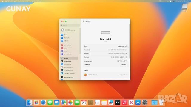 Mac Mini A1347 16GB RAM 240GB SSD i5 комплект Magic Mouse и клавиатура, снимка 13 - Работни компютри - 53956364