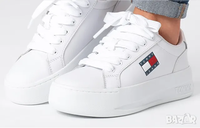 сникърси Tommy Jeans City Flatform Кожени маратонки номер 40 