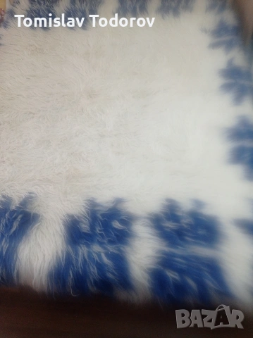 Страхотен вълнен китеник с размери 220/200, снимка 3 - Покривки за легло - 54272018