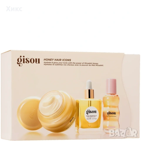 комплект с мед от Gisou – Honey Hair Icons, снимка 7 - Продукти за коса - 54209195