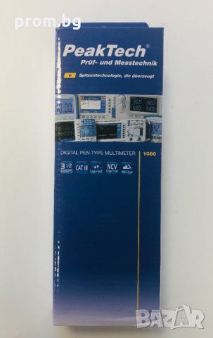 Мултиметър тип писалка Peaktech 1080, измервателен уред, немски, снимка 5 - Други инструменти - 30621829