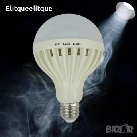 LED крушка 720LM 6400K 12V 12W E27, снимка 5 - Лед осветление - 52279483