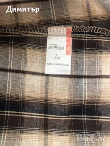 Мъжка карирана риза vanVaan, снимка 6 - Ризи - 52606294