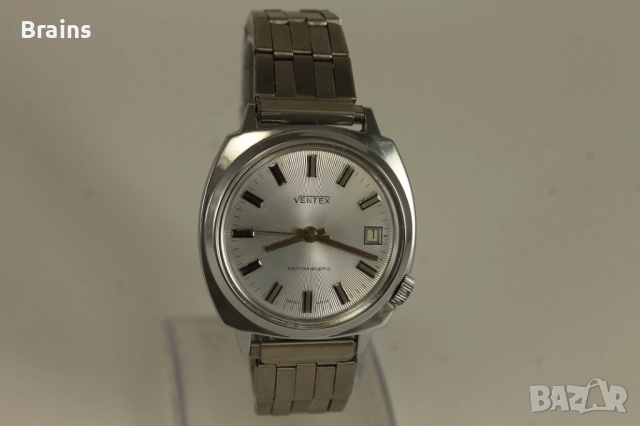 1960's НОВ Швейцарски Часовник VENTEX Antimagnetic, снимка 2 - Мъжки - 52444306