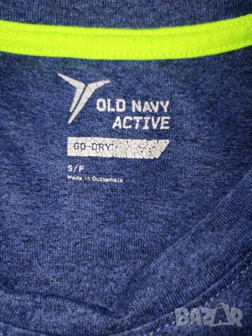 Old navy active S, M - Страхотна тениска с надпис в неоновозелен цвят , снимка 5 - Тениски - 37546031