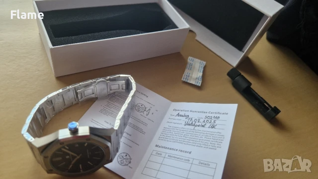 Чисто Нов Sapphero Royal Oak мъжки водоустойчив изчистен и стилен часовник, снимка 9 - Мъжки - 51239192