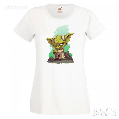 Дамска тениска Star Wars Yoda Игра,Изненада,Подарък,Геймър,