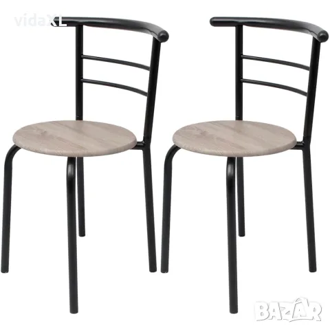 vidaXL Бар комплект за закуска, МДФ, снимка 4 - Маси - 56146416