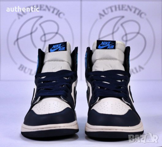 Nike Air Jordan 1 High University Blue, Shadow 2.0, Obsidian, снимка 13 - Маратонки - 34961226