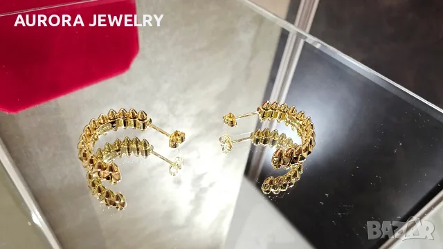 CARTIER Clash de Cartier Gold Hoop Дамски Обеци, снимка 8 - Обеци - 55931977
